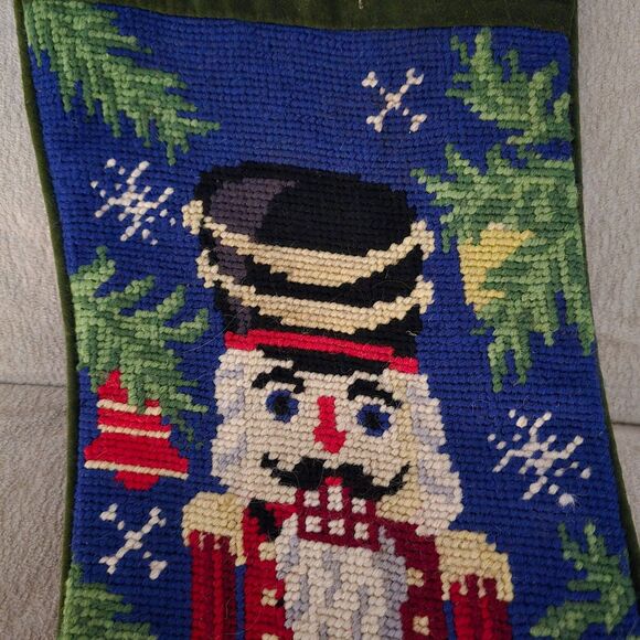 Personal Creations Hand Stitched Needlepoint Christmas Stocking - Picture 4 of 4